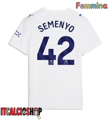 Manchester City Antoine Semenyo #42 Terza Maglia Femmina 2026-27 Manica Corta